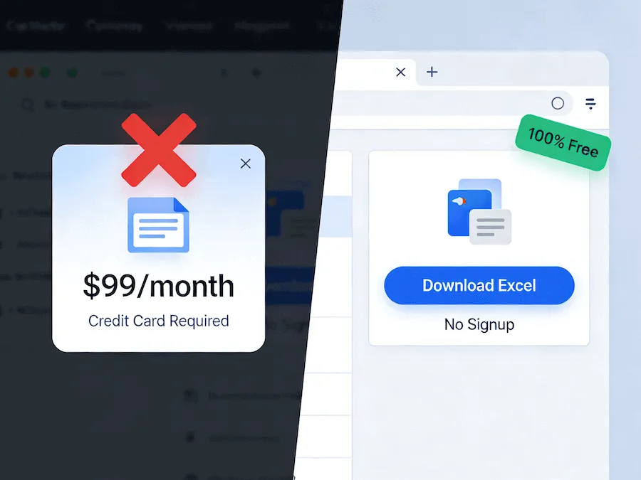Comparison: Fake 'Free' Trials vs Our Truly Free Tool